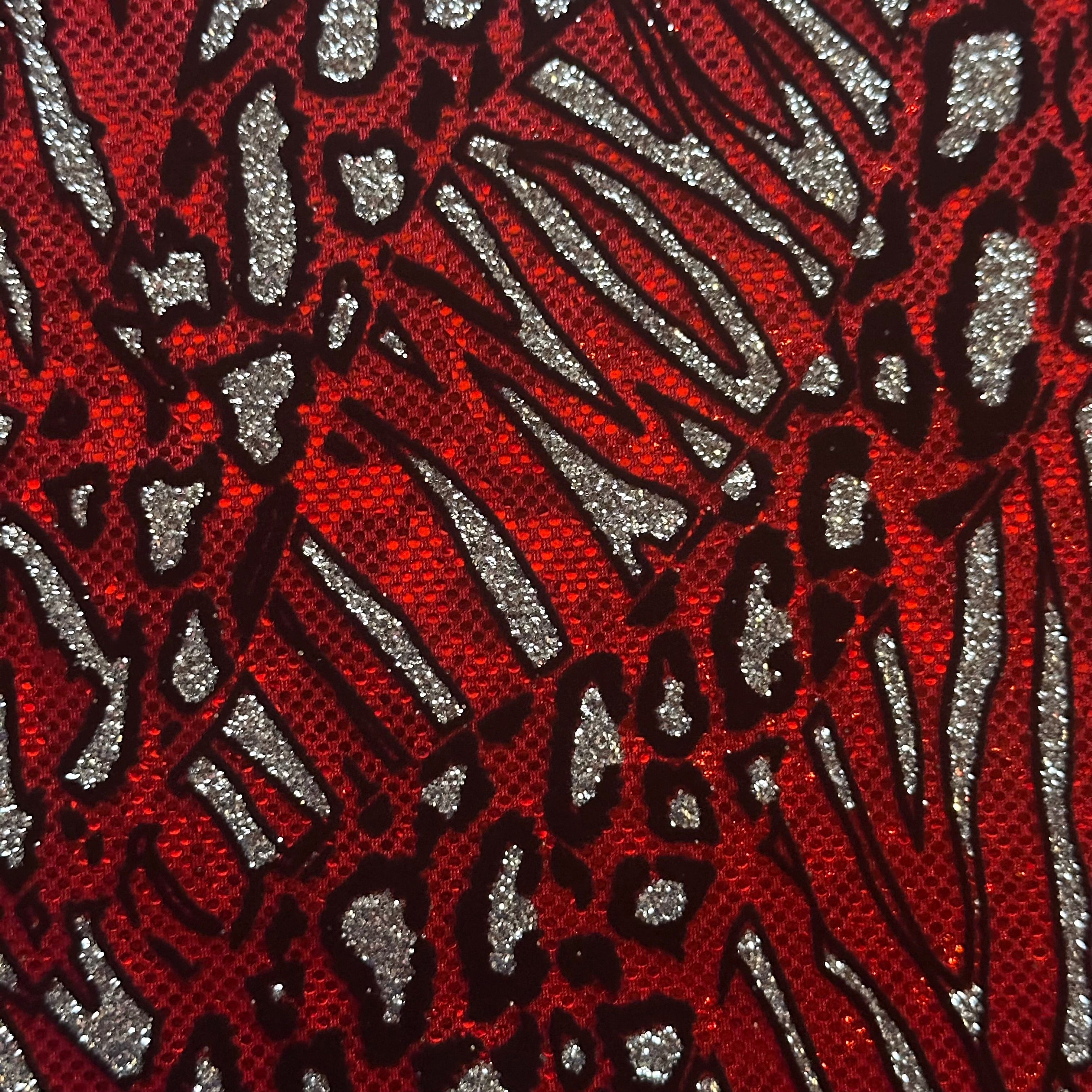 Glitter Cheetah Spandex | Luminous Kinetic Luxe 4-Way | Spandex Palace
